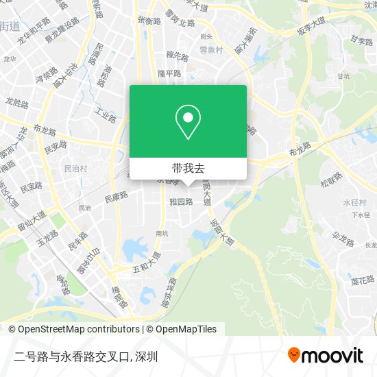 二号路与永香路交叉口地图