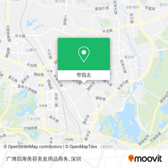 广博四海美容美发用品商务地图