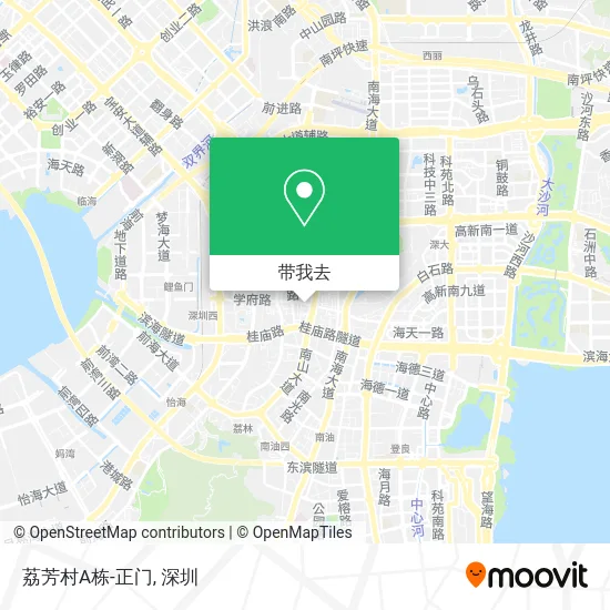 荔芳村A栋-正门地图