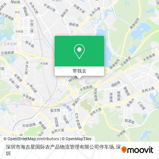深圳市海吉星国际农产品物流管理有限公司停车场地图