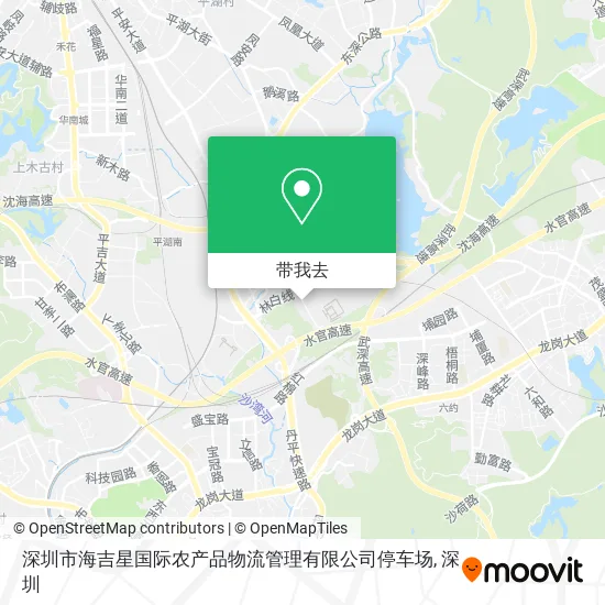 深圳市海吉星国际农产品物流管理有限公司停车场地图