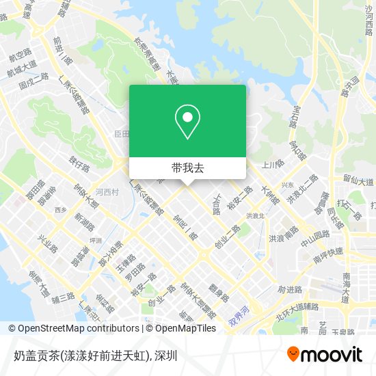 奶盖贡茶(漾漾好前进天虹)地图