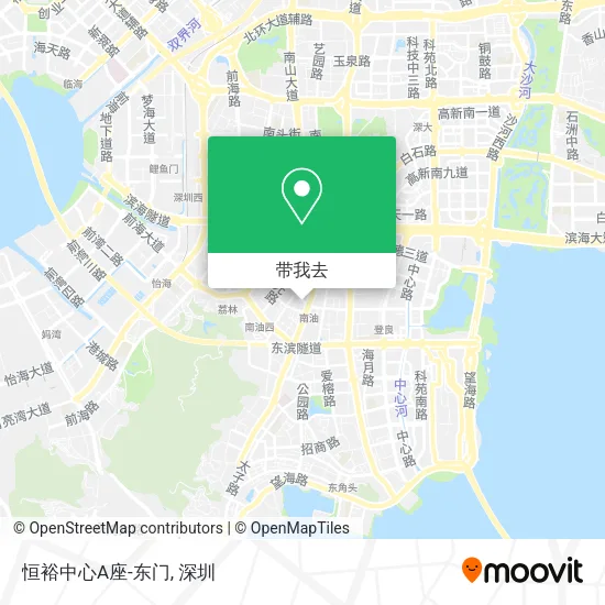 恒裕中心A座-东门地图