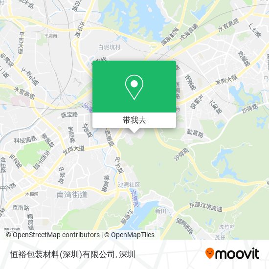 恒裕包装材料(深圳)有限公司地图