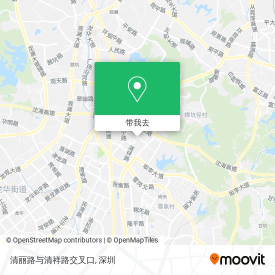 清丽路与清祥路交叉口地图