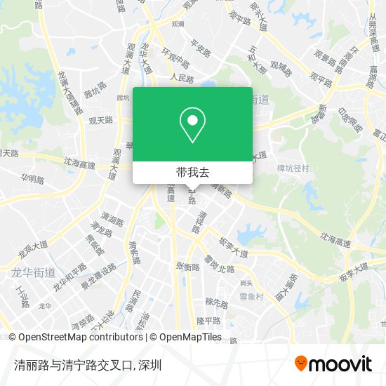 清丽路与清宁路交叉口地图