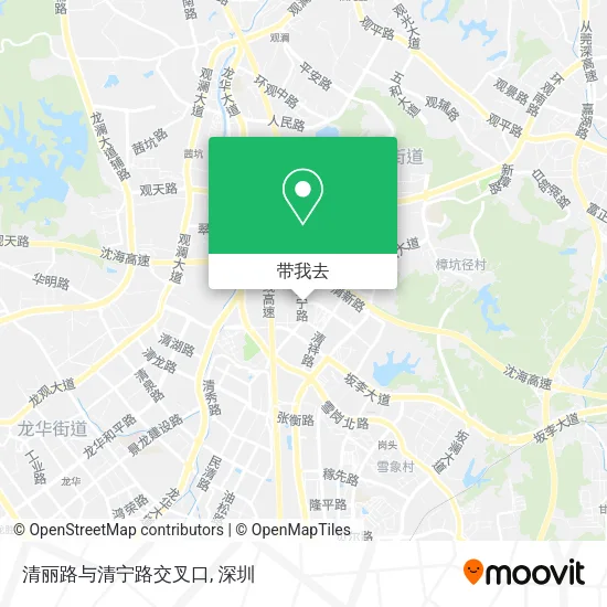 清丽路与清宁路交叉口地图