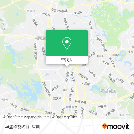 华盛峰荟名庭地图