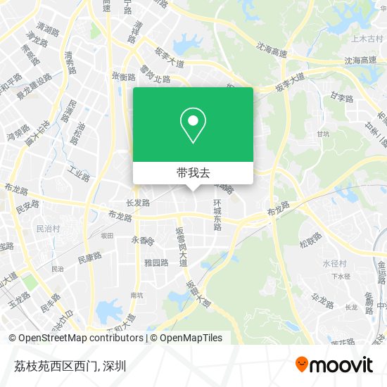 荔枝苑西区西门地图