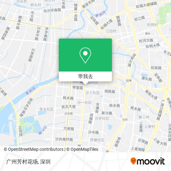 广州芳村花场地图