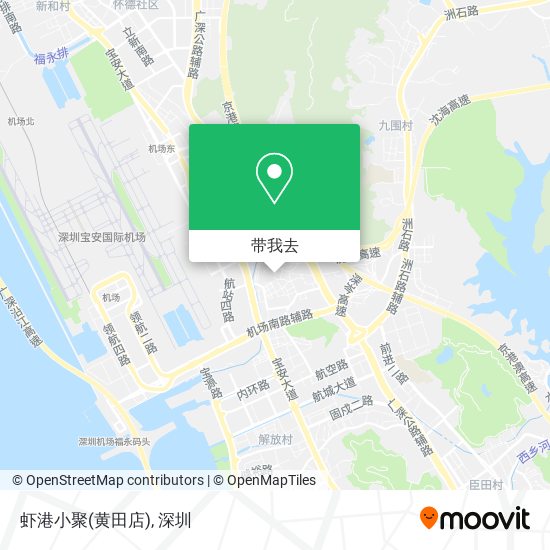 虾港小聚(黄田店)地图