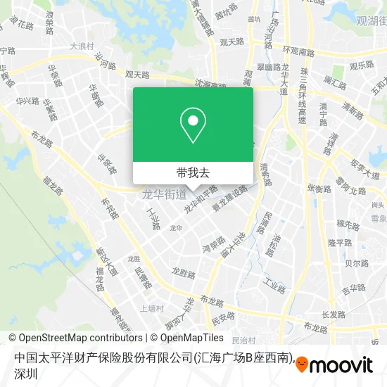 中国太平洋财产保险股份有限公司(汇海广场B座西南)地图