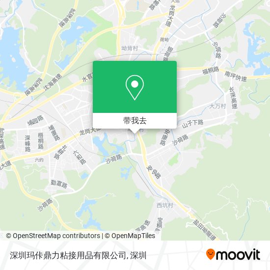 深圳玛佧鼎力粘接用品有限公司地图