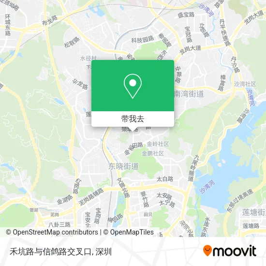 禾坑路与信鸽路交叉口地图