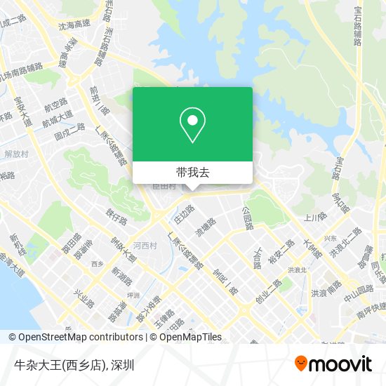 牛杂大王(西乡店)地图