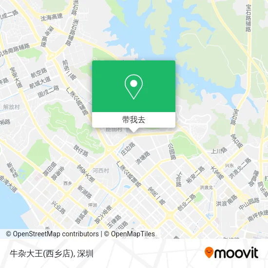 牛杂大王(西乡店)地图