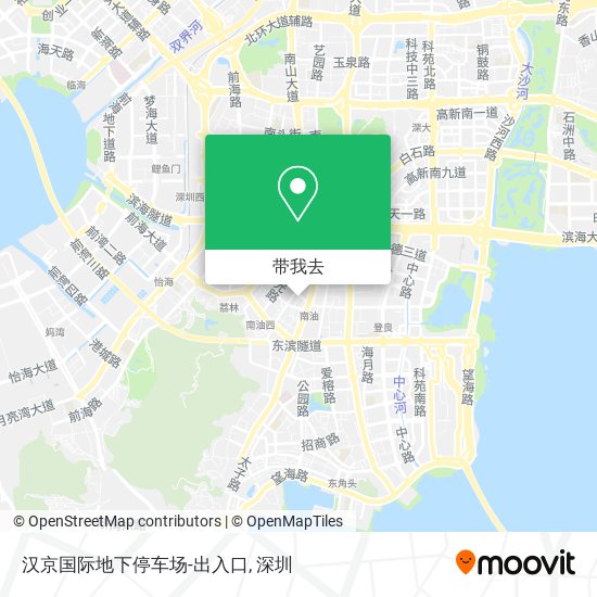 汉京国际地下停车场-出入口地图