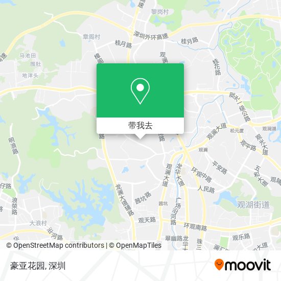豪亚花园地图