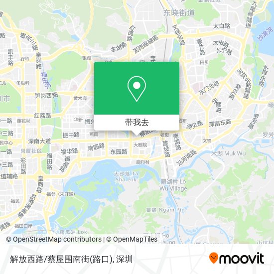 解放西路/蔡屋围南街(路口)地图