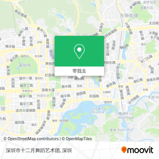 深圳市十二月舞蹈艺术团地图