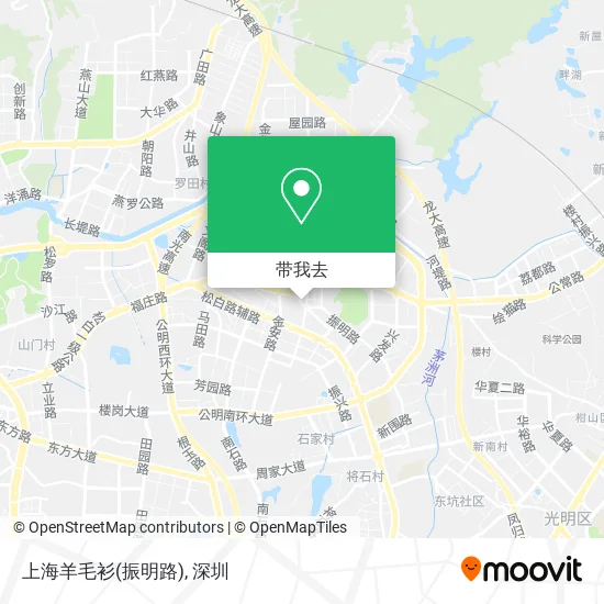 上海羊毛衫(振明路)地图