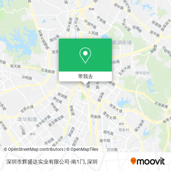 深圳市辉盛达实业有限公司-南1门地图