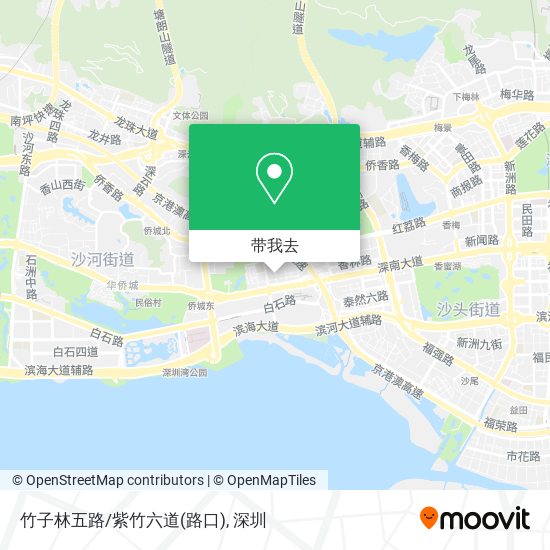 竹子林五路/紫竹六道(路口)地图