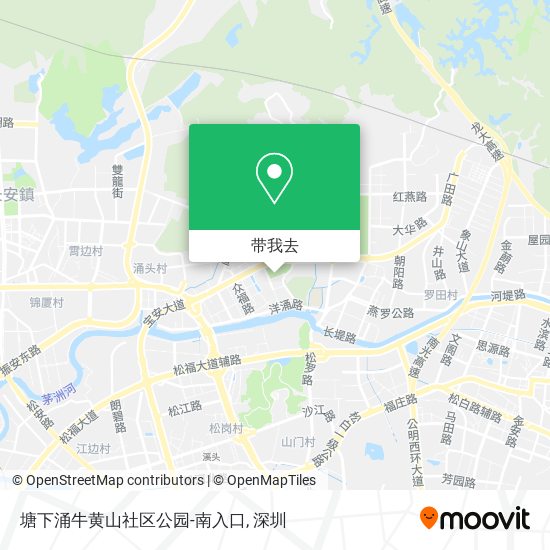 塘下涌牛黄山社区公园-南入口地图