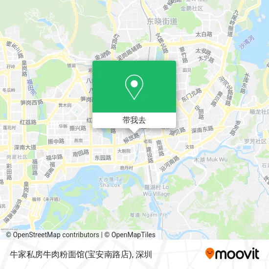 牛家私房牛肉粉面馆(宝安南路店)地图