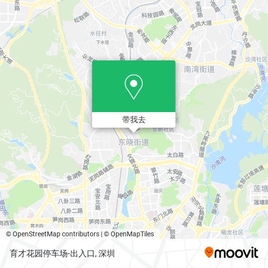 育才花园停车场-出入口地图