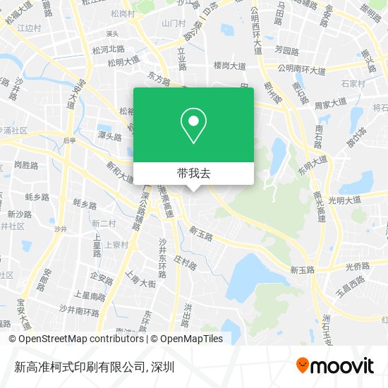 新高准柯式印刷有限公司地图