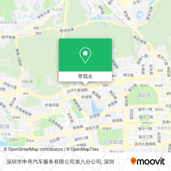 深圳市申舟汽车服务有限公司第八分公司地图
