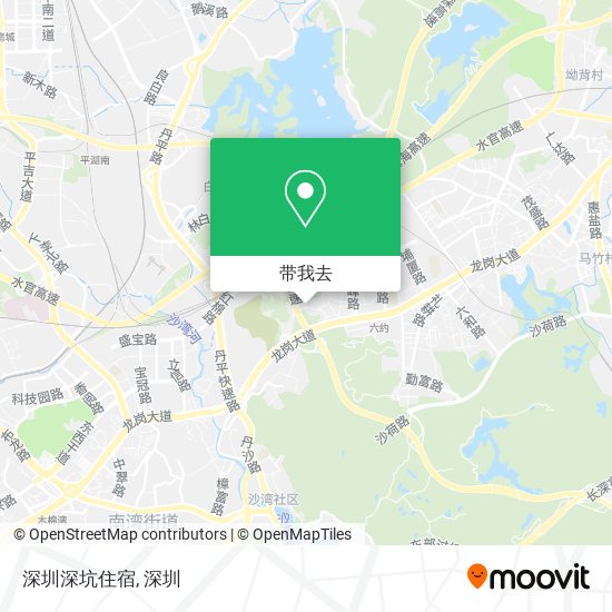 深圳深坑住宿地图