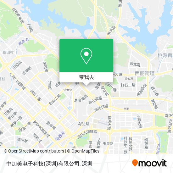 中加美电子科技(深圳)有限公司地图