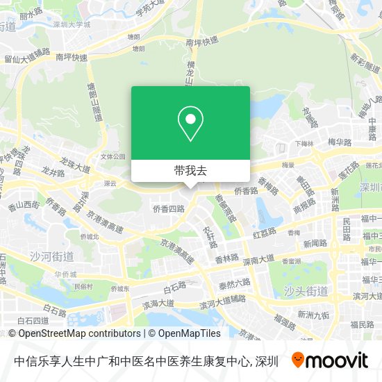 中信乐享人生中广和中医名中医养生康复中心地图