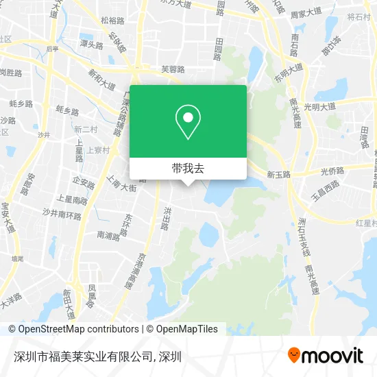 深圳市福美莱实业有限公司地图