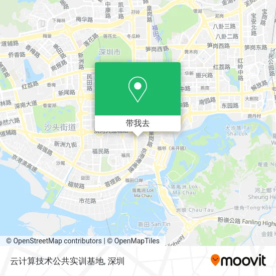 云计算技术公共实训基地地图