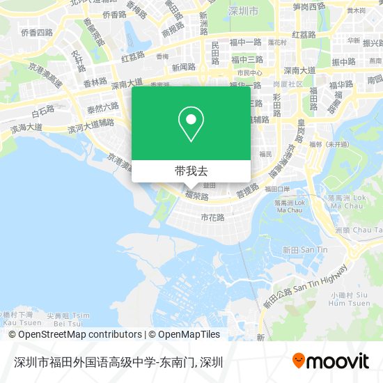 深圳市福田外国语高级中学-东南门地图