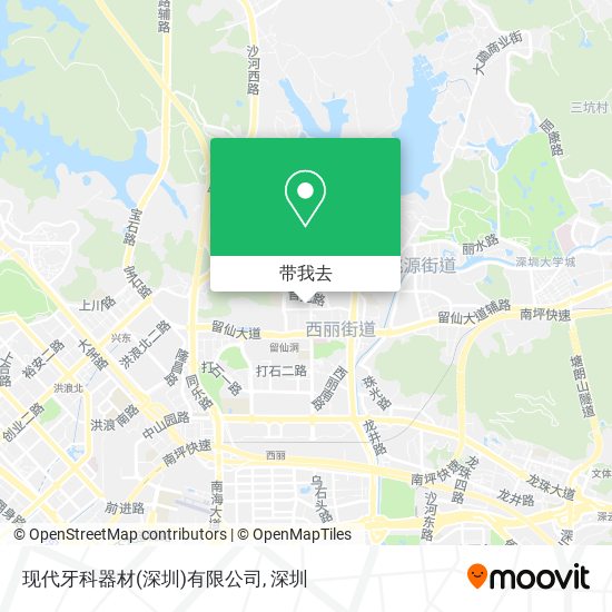 现代牙科器材(深圳)有限公司地图