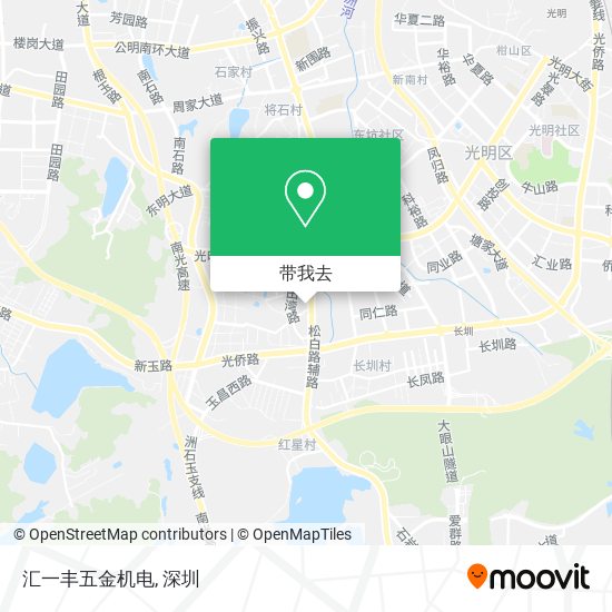 汇一丰五金机电地图
