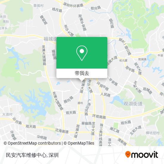 民安汽车维修中心地图