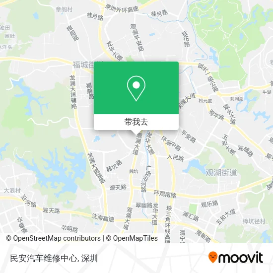 民安汽车维修中心地图