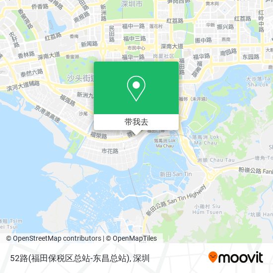 52路(福田保税区总站-东昌总站)地图
