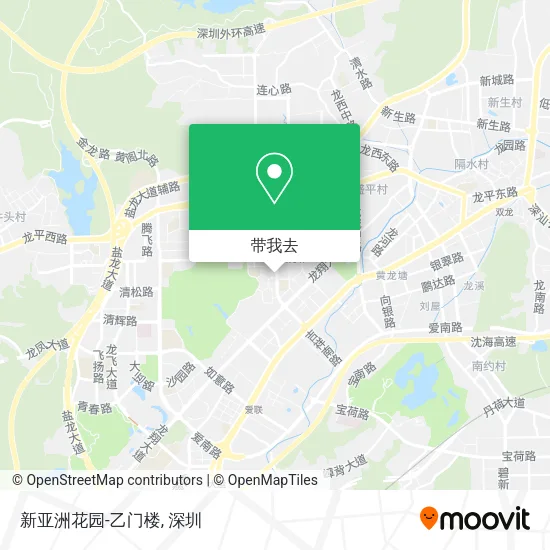 新亚洲花园-乙门楼地图