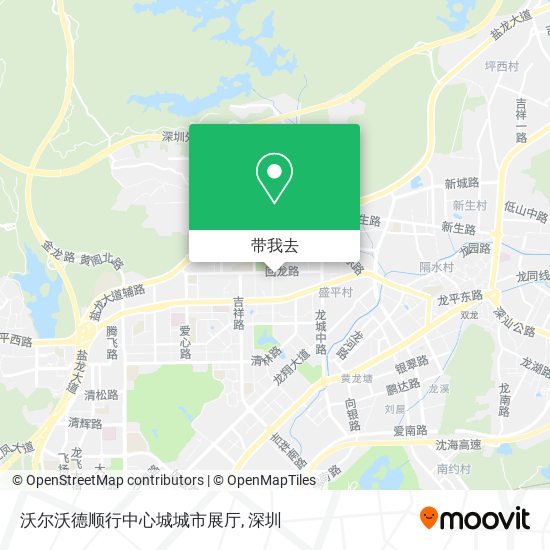 沃尔沃德顺行中心城城市展厅地图
