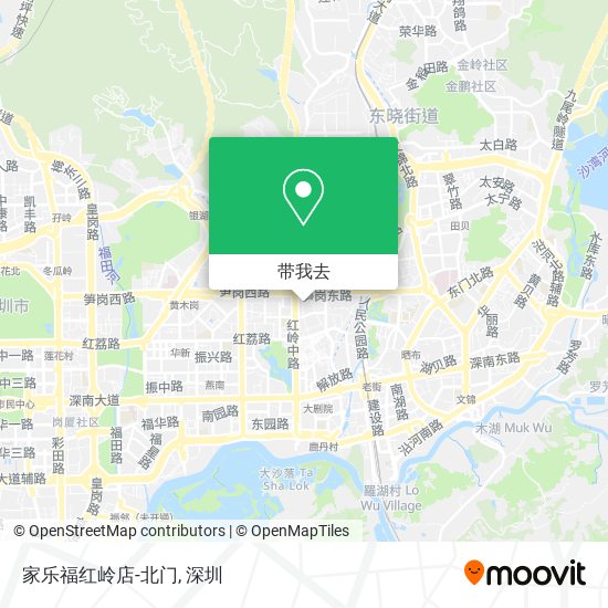 家乐福红岭店-北门地图