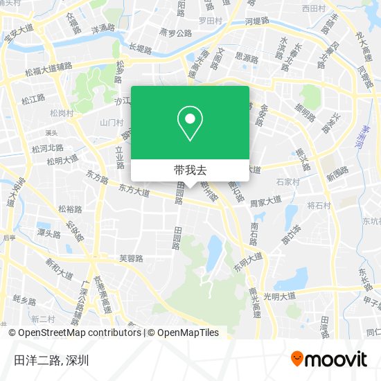 田洋二路地图