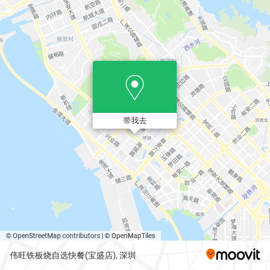 伟旺铁板烧自选快餐(宝盛店)地图