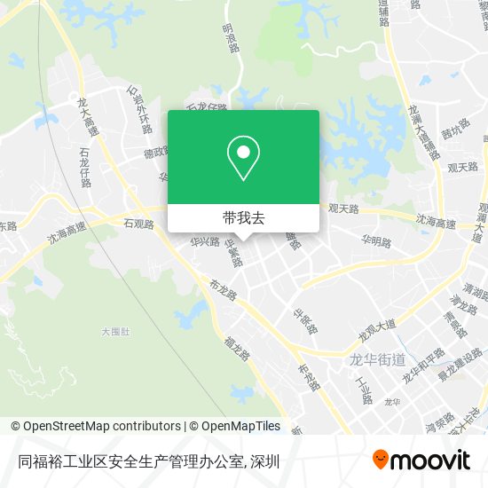 同福裕工业区安全生产管理办公室地图