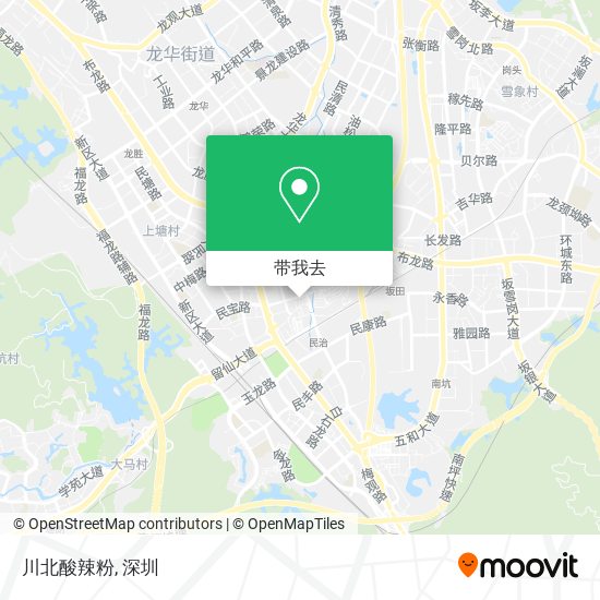 川北酸辣粉地图